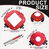 Pack of 2 Red Router Jig Radius Stencil, Milling Template,