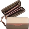 TOM TAILOR Jule Women's Purse Zip Large Beige, Mixed Taupe,