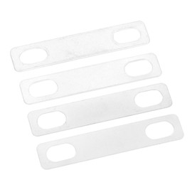 4Pcs Guitar Neck Shim Brass Material Heightening Gasket Set Musical Instrument AccessoriesSilver