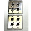 (2) Two Four XLR Double Wall Plates w/Neutrik NC3FD-L-1 Female