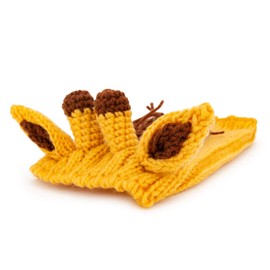 Zoo Snoods Giraffe Dog Costume - Neck and Ear Warmer Hood for Pets