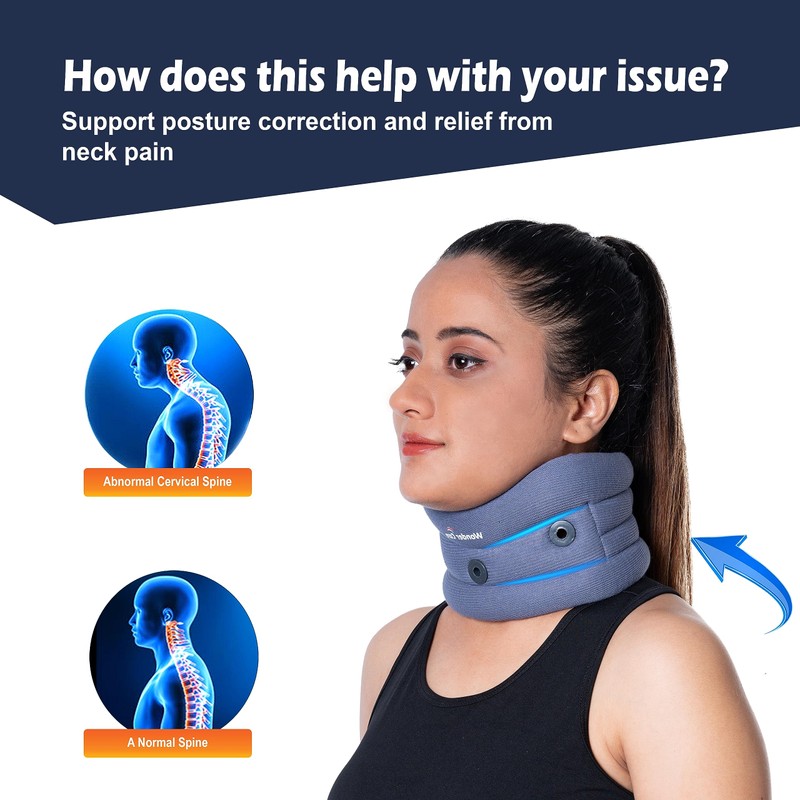 Wonder Care Soft Cervical Collar Adjustable Brace Soft Neck Collar