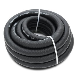 1/2" Transmission Oil Cooler Hose - SAE J1532 Power Steering Hose 10FT, Ideal for Fuel, Hydraulic, and Power Steering Applications, Excellent Heat and Oil Resistance 300PSI High Pressure