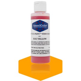 AmeriColor, Egg Yellow, 4.5 Ounce Bottle, Soft Gel Paste Food Color