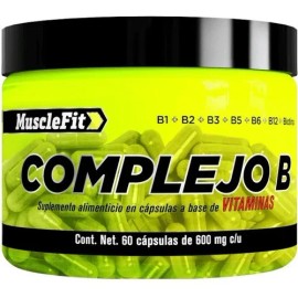 Vitaminas Musclefit Complejo B 60 Capsulas Energia Sabor Sin sabor