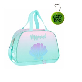 Goldkids - Sporttasche Kinder für Mädchen & Jungen - Umhängetasche mit Muschel Motiv - Schwimmtasche mit verstärktem Boden - Trainingstasche 39 cm x 27 cm x 16 cm