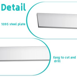 1095 High Carbon Steel for Knife Making - 5 Pack, 1/8" x 1.5" x 12", Cold Rolled Annealed, Forging Steel, Flat Stock for Hobbyists & Professionals