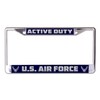 U.S. Air Force Active Duty Chrome License Plate Frame
