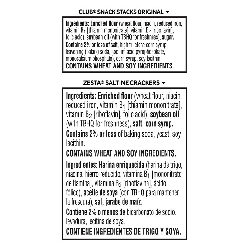 Club and Zesta Crackers, Party Snacks, Variety Pack (4 Boxes)