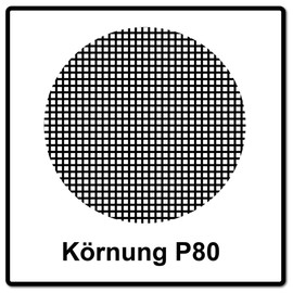 50 Mirka Abranet Grip Mesh Disc diameter 150 mm Grain Size 80 Sanding