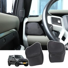 Car Steering Wheel Storage Pocket,Glove Box Storage net pocket For Land Rover Defender 2020-2024 Co-Pilot Storage Bag Interior Organize Storage Accessories (Steering Wheel Side Organize Storage bag)