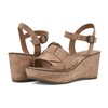 WHITE MOUNTAIN Women's Simple Wedge Sandal, Cork/Natural, 10 M