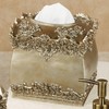 Victoria Rose Satin Gold Tissue Cover for Bathroom or Decorative