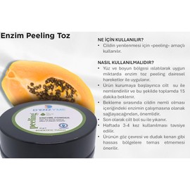 ARINDIRICI ENZİM PEELING (For smooth skin-with the gentle peeling effect of papain enzyme) 25 g
