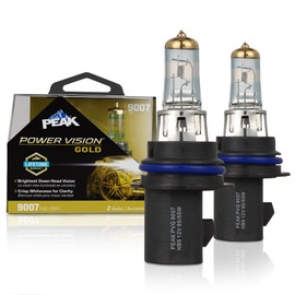 PEAK Power Vision Gold Automotive High Performance 9007/HB5 65/55W Headlights (2 Pack)