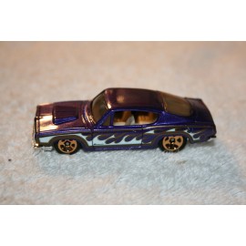 HOT WHEELS PURPLE METALLIC 1968 ‘68 HEMI BARRACUDA • HW FLAMES • LOOSE PLYMOUTH