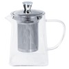 Cristel Rooïbos Collection Borosilicate Glass Tea Pot, 27 Ounces, with