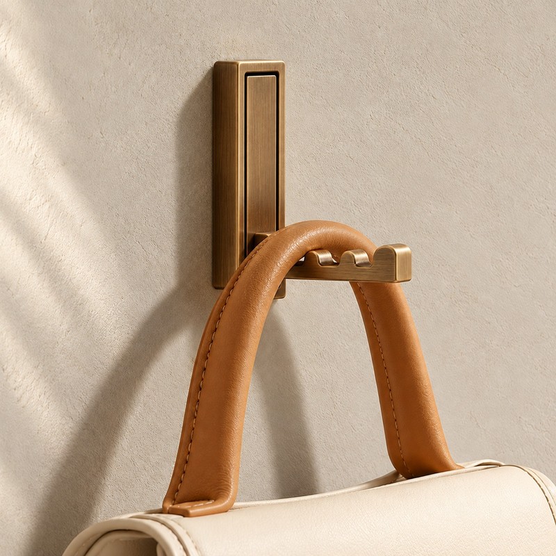 Foldable Wall Hook for Towels, Coats & Bags – Wall