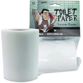 No Tear Prank Toilet Paper - Impossible to Rip Gag for Adults and Kids