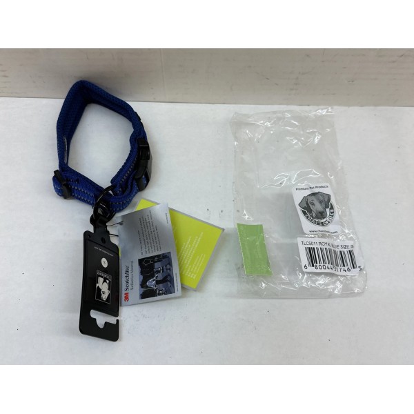 TrueLove Pet Dog Soft Adjustable Reflective Night Safety Collar. Blue