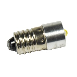 HQRP 1-3.5V E10 Upgrade LED Flashlight Bulb, 5W 1V 2.5V 3.5V LED for Torch Lantern Bike Headlamps Headlights Flashlights Work Lights Miner Safety Light Glove Boxes White 6000K