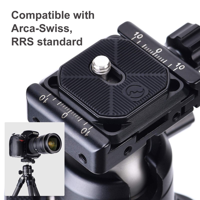 SUNWAYFOTO CP-39 Camera Clip QR Plate Compatible with Arca-Swiss, RRS,