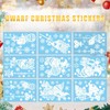 Christmas Snowflake Window Stickers Clings - 9 PCS Sheets PVC