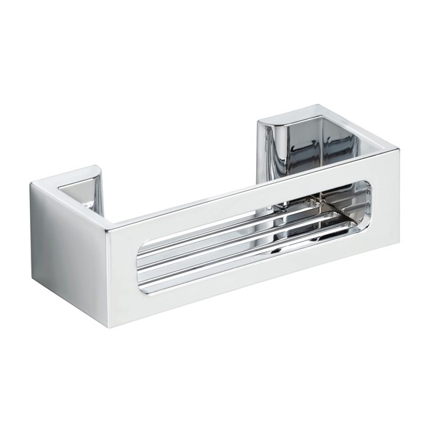 WENKO Turbo-Loc Bralia Wall Shelf, Plastic Bathroom Shelf, No Drilling