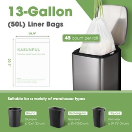 Trash Bags 13 Gallon Tall Kitchen Trash Bags,Garbage Bags 13 Gallon Tall Kitchen,90 Count