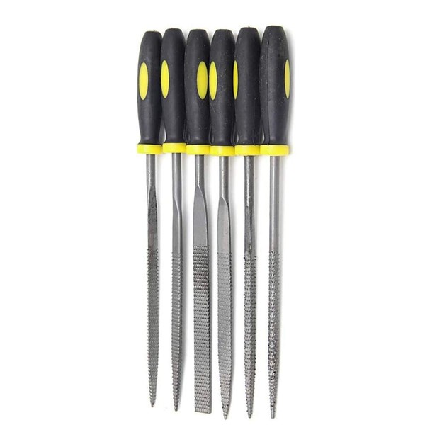 6 Pieces Mini Hand Files Set Wood Rasp with Comfortable