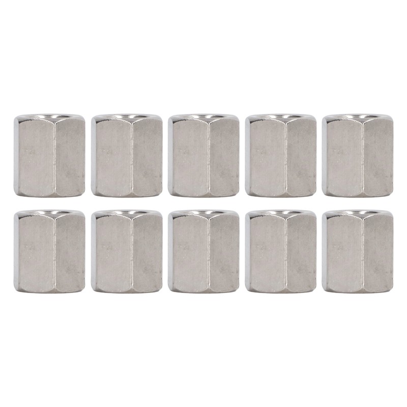 20 Pcs Hex Coupling Nut M8x1.25 L15mm 304 Stainless Steel