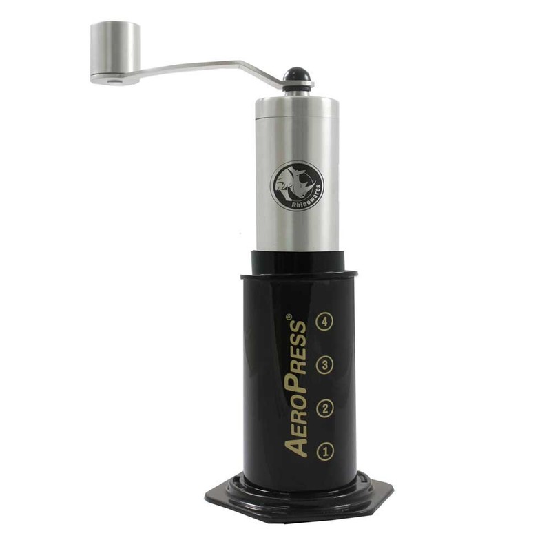 Rhinowares kleine Handmühle mit Adapter für Aeropress, 20 x 6