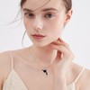 YFN Orca Killer Whale Necklace for Women Sterling Silver Orca