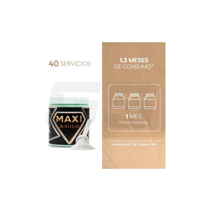 Maxi Suplementos Aminoácidos En Polvo 400g