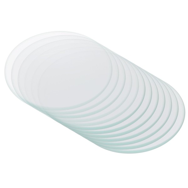 PATIKIL 45mm/1.8"Diameter Watch Glass, 12Pack High Transparent Smooth Edges Chamfered