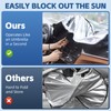 Windshield Sun Shade Custom Fit for Toyota Prius 2023-2024, Upgraded