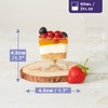 MATANA - 100 Small Plastic Dessert Cups 60ml, Square Clear