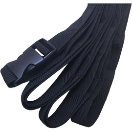 Aoneky 2 Piezas Correas con Hebilla de Liberación Rápida - 13 pies (4 Metros) Corres de Nylon Ajustables para Sujeción, Color Negro