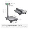 Vevor Digital Platform Scale 660lb Computing Floor Scale LB/KG Tare
