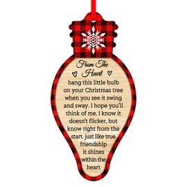 PETCEE Friends Christmas Ornament 2025 - Friends Ornaments for Christmas Tree Friendship Hanging Decoration Xmas Keepsake Gifts for Women Men Friends