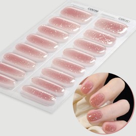 [YUANLIFE] Gel Nail Seal, Hand Use, Semi-Hardened Nail Seal, Hardening Type, Nail Seal, Gel Nail, Just Stick, French Gel Nail, Long Lasting, Odorless, Short Nails, Office Nails, Nail Pies, Easy,
