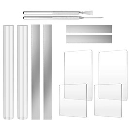 Takelablaze Polymer Clay Cutter Tools Including Acrylic Roller Clear Rectangle Sheet Press Board Ceramic Cutters Slicer Wire Texture Set Needle Detail Modelling Supplies for Clay DIY