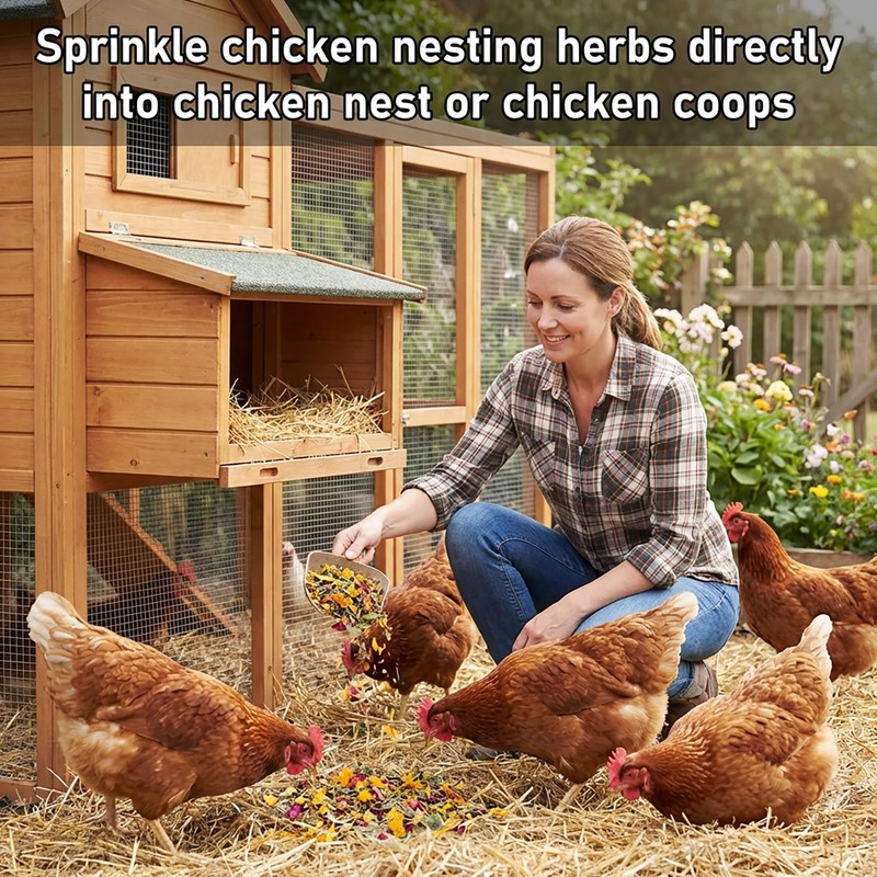 MAQIHAN 15oz Chicken Nesting Herbs - Dried Herbs for Laying