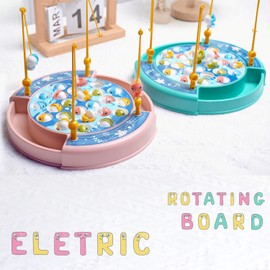 Magnetic and Hook Fishing Game for Kids, Fish Game Kids Fishing Toy (Green)