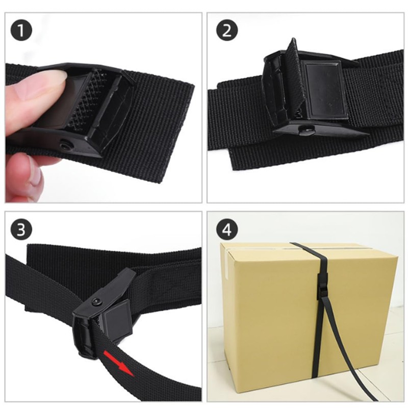 Tie Down Straps with Strong Buckle 2 Pcs Heavy Duty