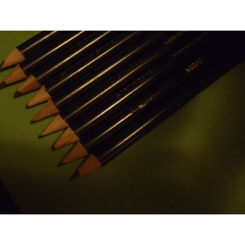 10x Vintage Mirado Black Warrior penciles,chemi