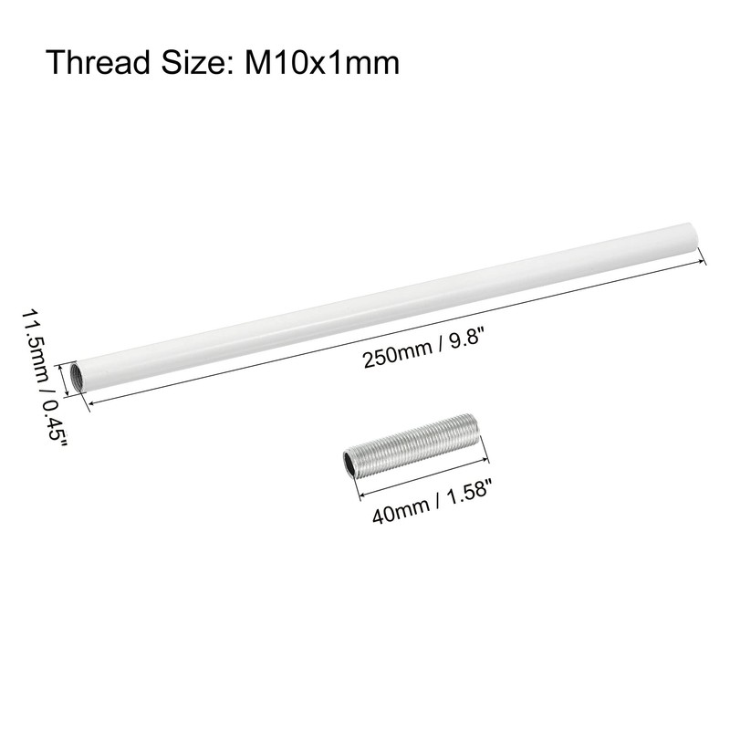 sourcing map Set of 2 Extension Rod Set M10 9.8