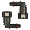2 Pcs Fuel Quick Coupler Fuel Quick Connector 90 Degree