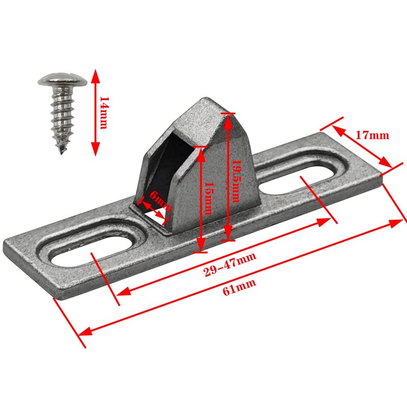 BOKWORE 2PCS Sliding Door Keeper Patio Sliding Door Keeper Sliding