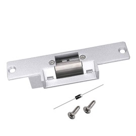 Electric Strike Lock Electronic Mortise NO Mode Fail Secure Lock for Access Control Wooden Metal Door Deadlatches or Cylindrical Locksets